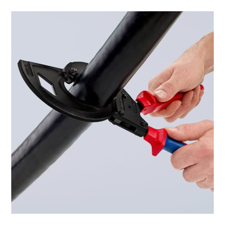 Coupe-câbles, (principe cliquet, 3 réglages) Knipex