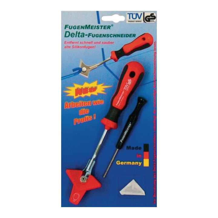 Coupe-joints Fugenmeister Delta 1 découpeur, 1 grattoir, 1 lame rechange