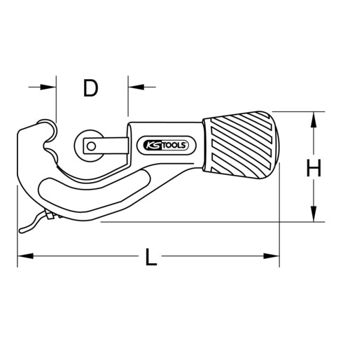 KS Tools EDELSTAHL Coupe-tubes télescopique