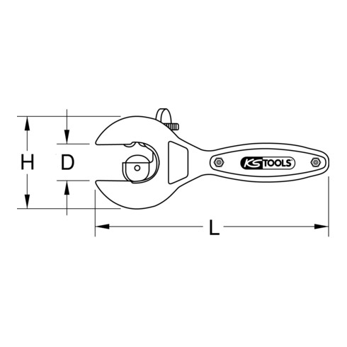 Coupe-tube à cliquet KS Tools