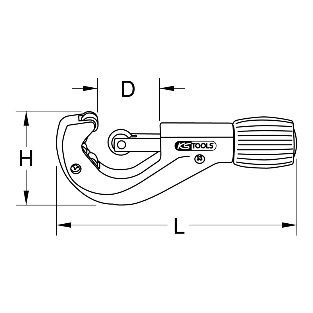 KS Tools EDELSTAHL Coupe-tubes télescopique
