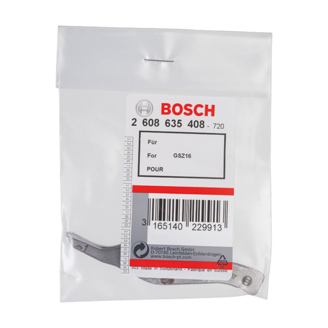 Courbe de couteau Bosch pour cisaille à refendre Bosch GSZ 160 Professional