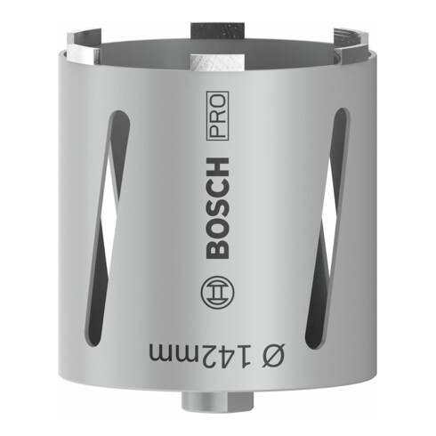 Couronne de forage à sec diamantée G 1/2" 142 mm, 150 mm, 7 segments, 7 mm