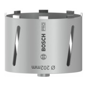 Couronne de forage à sec diamantée G 1/2" 202 mm, 150 mm, 9 segments, 7 mm