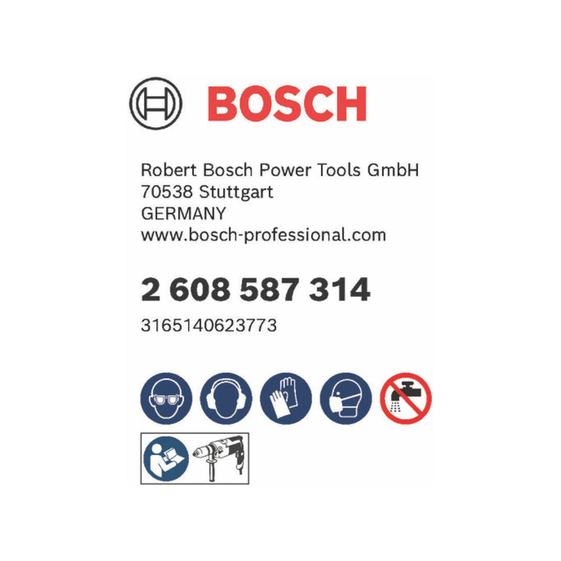 Mèche à sec Bosch G 1/2 "Best for Universal
