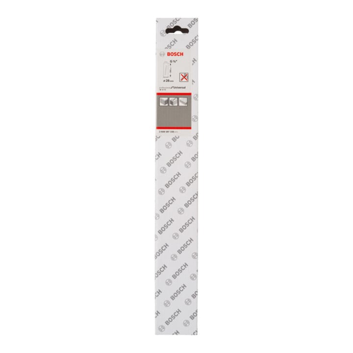 Couronne de forage à sec diamantée G 1/2" 28 mm, 350 mm, 3 segments, 7 mm