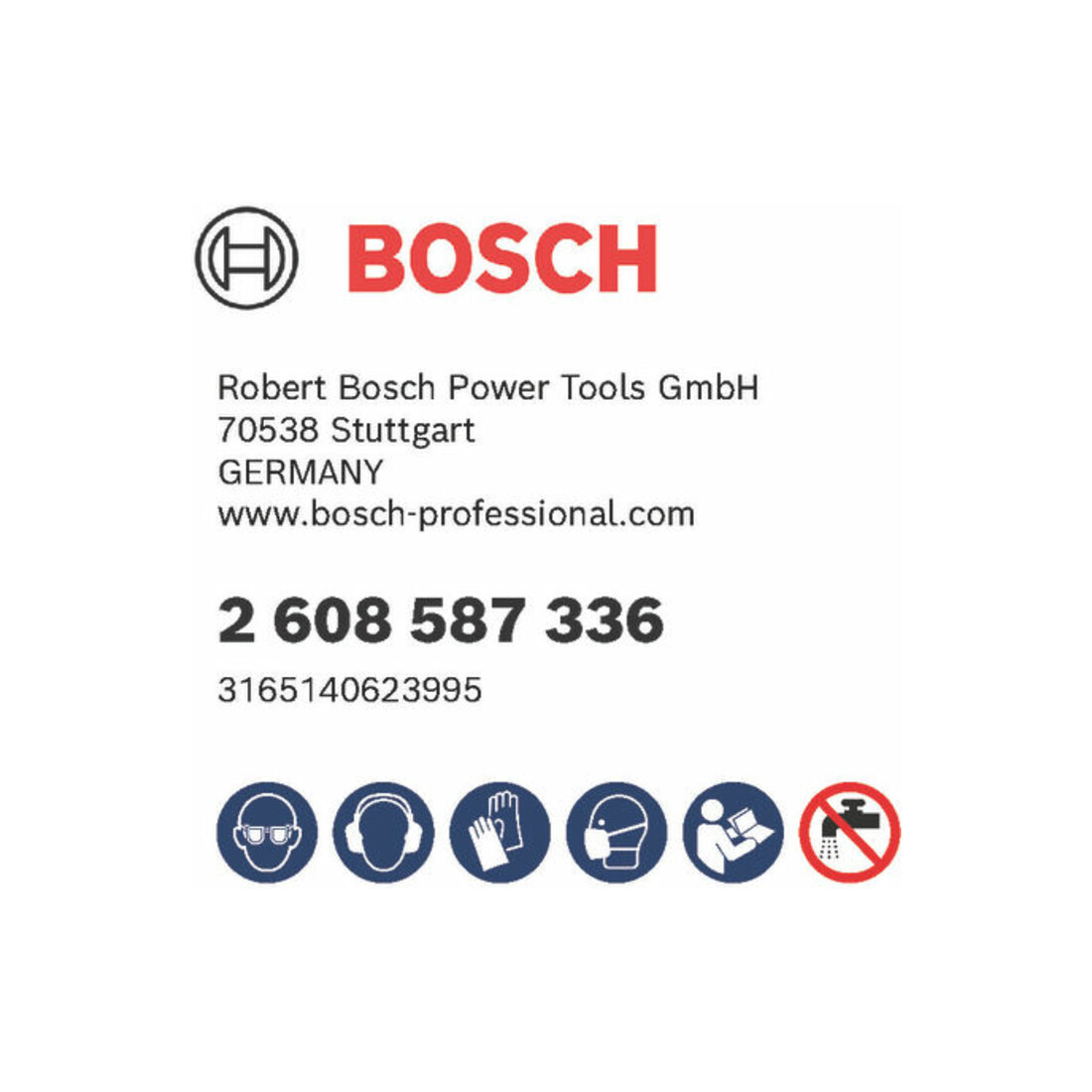 Foret à sec Bosch à diamant G 1/2 Standard pour Universal".