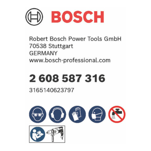 Mèche à sec Bosch G 1/2 "Best for Universal