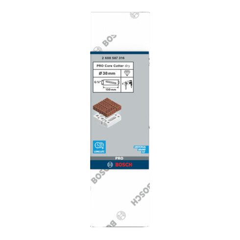 Mèche à sec Bosch G 1/2 "Best for Universal