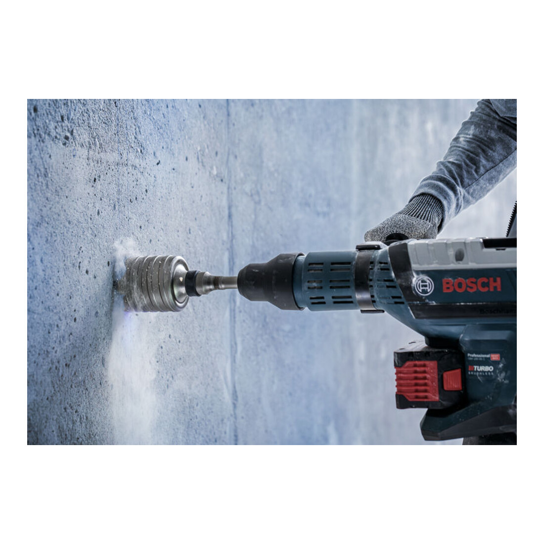 Couronne de forage creuse Bosch SDS max-9. pour marteaux perforateurs