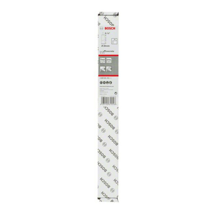 Couronne de forage diamantée à eau G 1/2" Best for Concrete 28 mm, 300 mm, bague, 10 mm