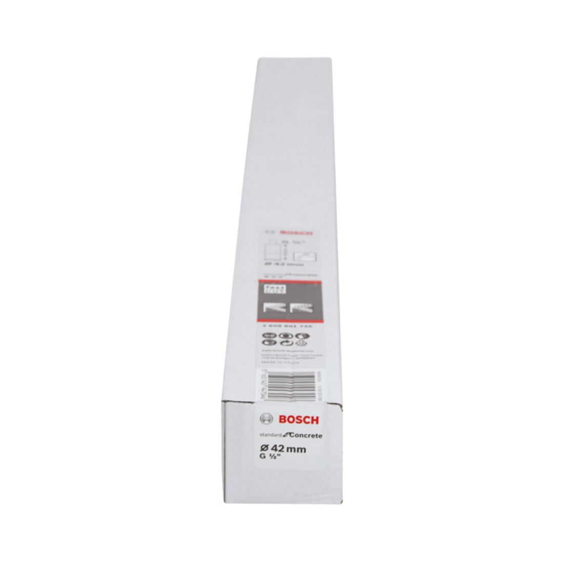 Couronne de forage diamantée Bosch Standard for Concrete 42 mm, 400 mm, 4, 10 mm, G 1/2"