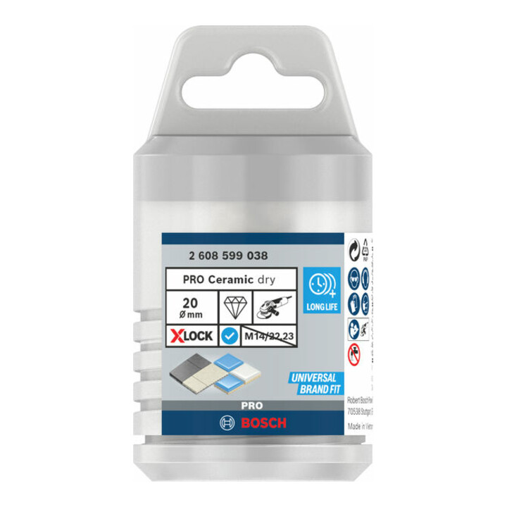 Couronne de fraisage X-LOCK 20 x 35 mm