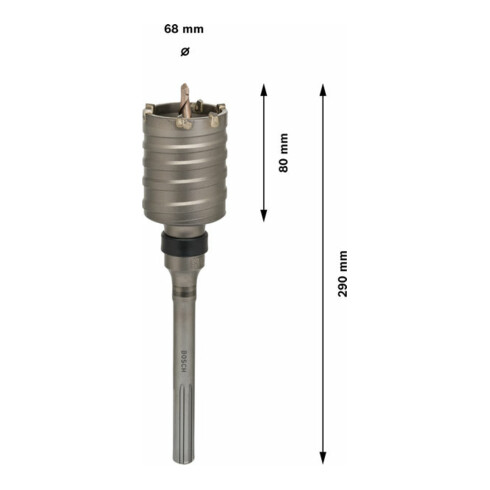 Couronne-trépan Bosch SDS max-9 68 x 80 x 160 mm