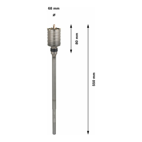 Couronne-trépan Bosch SDS max-9 68 x 80 x 420 mm