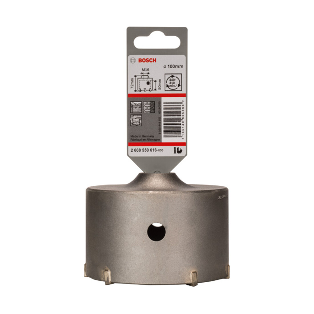 Couronne-trépan SDS plus-9 100 mm 100 x 50 x 72 mm, 6