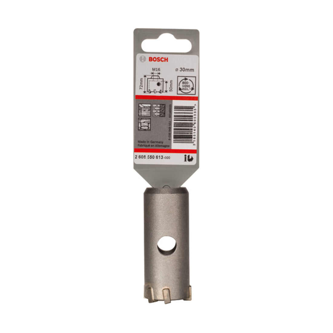 Couronne-trépan SDS plus-9 30 mm 30 x 50 x 72 mm, 6