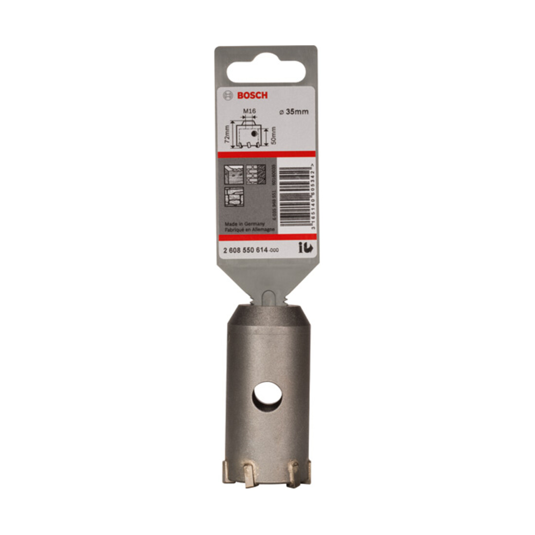 Couronne-trépan SDS plus-9 35 mm 35 x 50 x 72 mm, 6