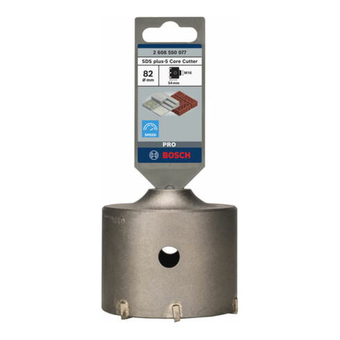 Couronne-trépan SDS plus-9 pour adaptateur six pans 82 x 50 x 80 mm, 6