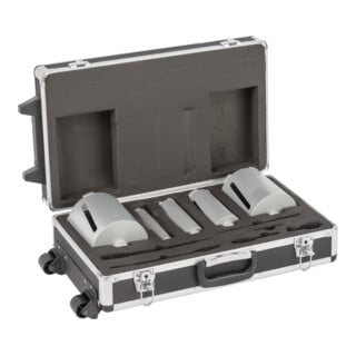 Couronnes de forage à sec diamantées G 1/2", set de 5 pièces 38; 52; 65; 117; 127 mm, 150 mm, 7 mm