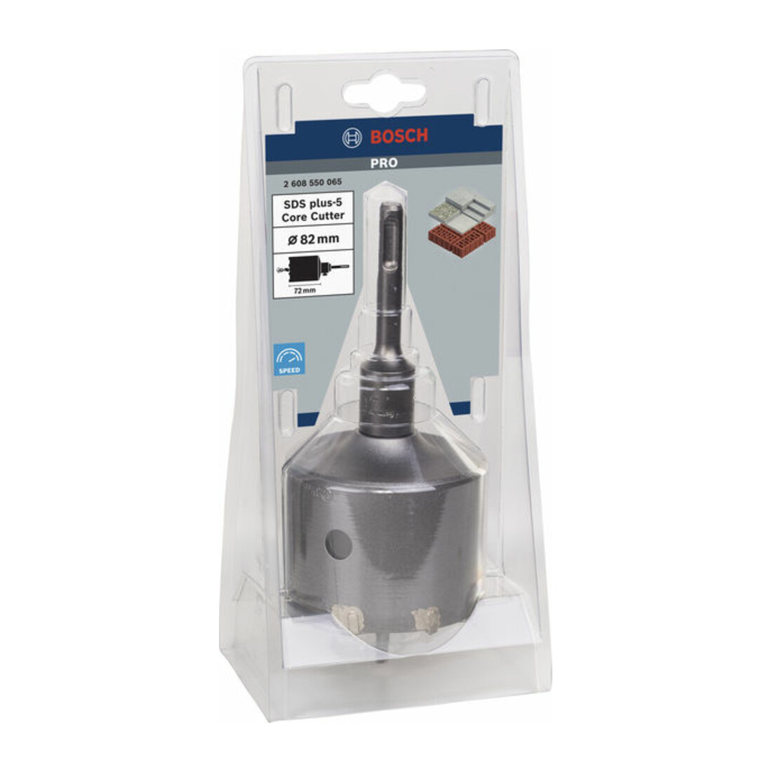 Couronnes-trépans SDS plus, set de 3 pièces 82 x 54 mm