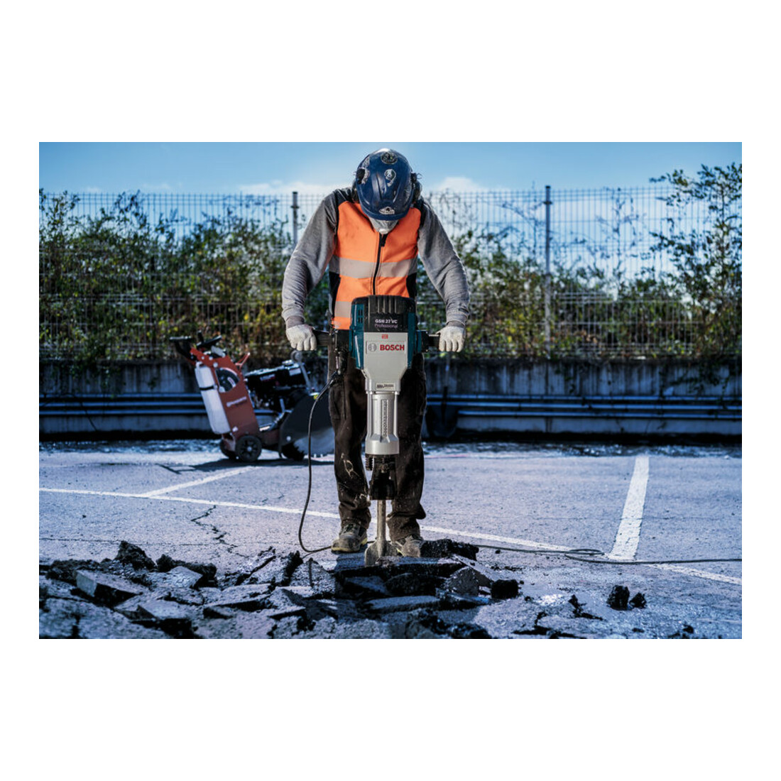 Burin d'asphalte Bosch avec support hexagonal