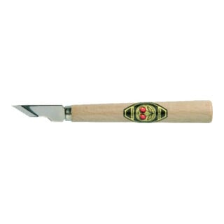 Couteau à découper Kirschen avec manche en bois à lame étroite et oblique