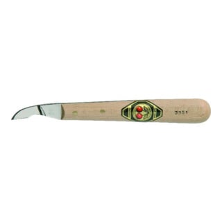 Couteau à découper Kirschen avec manche en bois et lame oblique courte