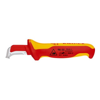 Couteau à dénuder, avec sabot de guidage Knipex
