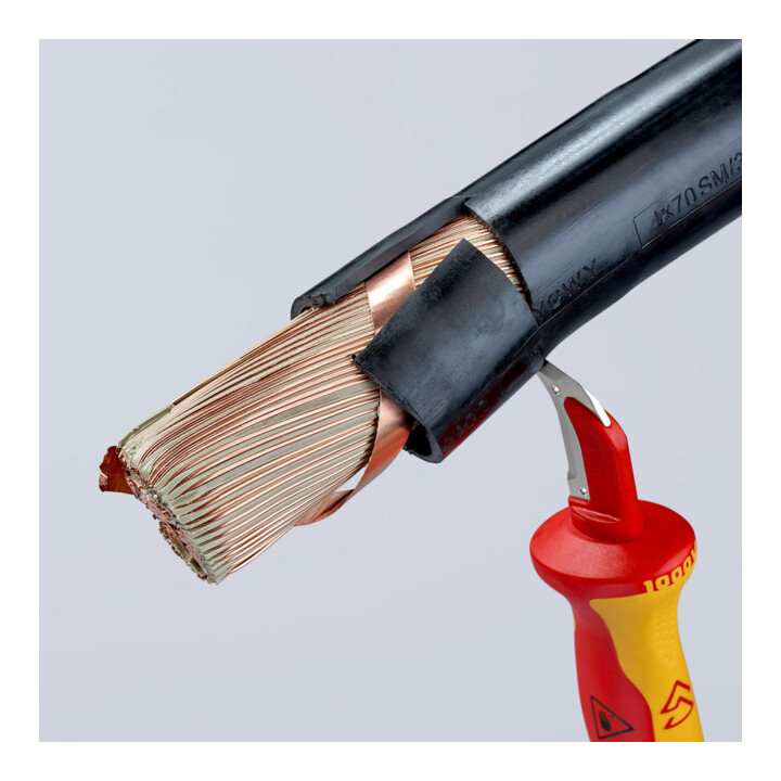 Couteau à dénuder, avec sabot de guidage Knipex