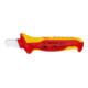 Couteau à dénuder avec capuchon de protection Manches 2K testées VDE, isolant 1000V. Knipex-1