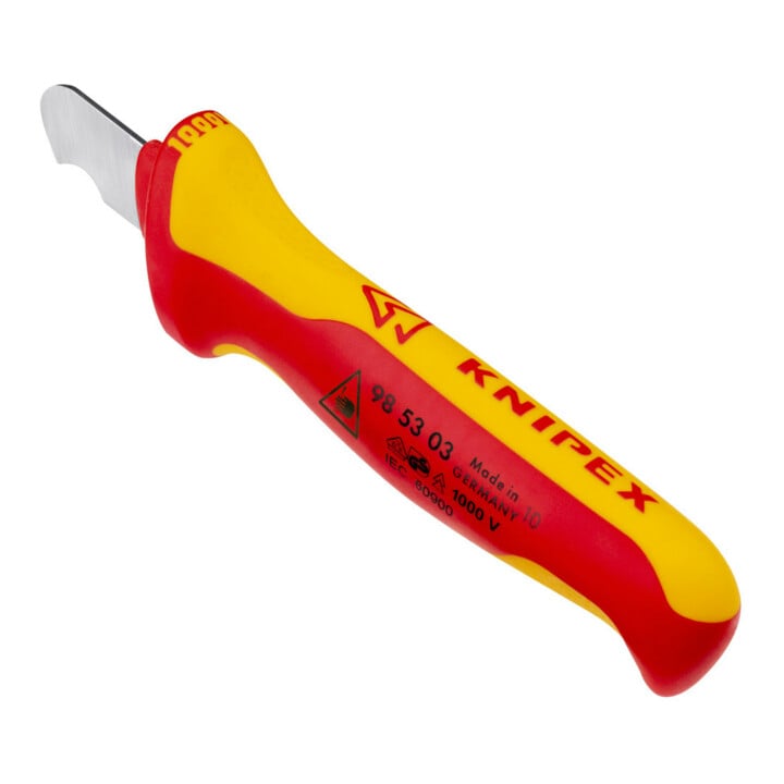 Couteau à dénuder, avec sabot de guidage Knipex
