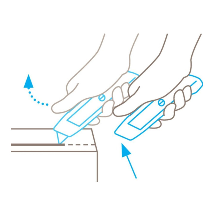 Couteau de sécurité Martor Secunorm Multisafe pour droitiers et gauchers