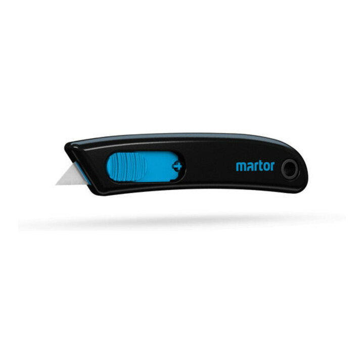 Couteau de sécurité Martor Secunorm Smartcut avec lame en acier doux, boîte unique