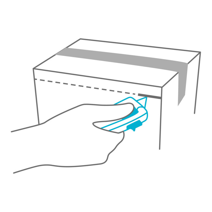 Couteau de sécurité Martor SECUPRO MAXISAFE avec 1 lame 1