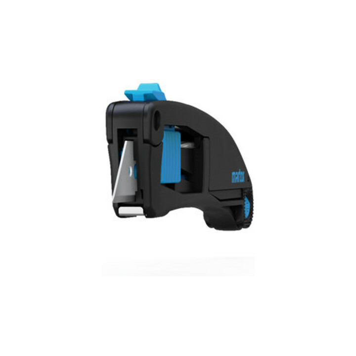 Couteau de sécurité Martor Secupro Maxisafe avec lame trapézoïdale et glissière sur trois côtés