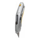 Couteau de travail à lame rétractable DEWALT, boîtier entièrement métallique, y compris 5 lames de rechange trempées par induction DWHT10319-0
