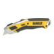 Couteau de travail à lame rétractable DEWALT, repose-pouce caoutchouté, rangement de la lame résistant aux intempéries DWHT0-10295