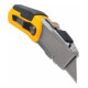 Couteau de travail DEWALT à lame rétractable, boîtier pliable, y compris 3 lames de rechange trempées par induction DWHT10035-0-4