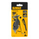 Couteau de travail DEWALT à lame rétractable, boîtier pliable, y compris 3 lames de rechange trempées par induction DWHT10035-0