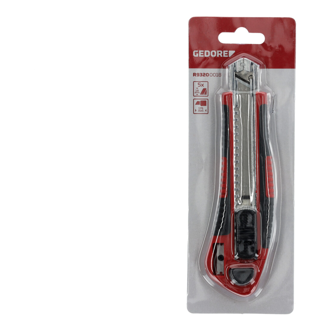 Couteau Gedore Red Cutter 5 lames-B.18mm + aiguisoir