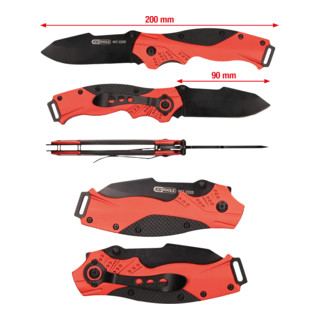 Couteau pliant KS Tools avec serrure, 34 mm