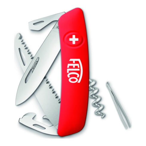 Couteau suisse FELCO, 10 fonctions, incl. tire bouchon et scie Felco