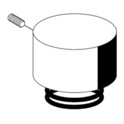 Couvercle de commande Schell avec ressort de compression chromé