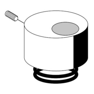 Couvercle de commande Schell avec ressort de compression chromé