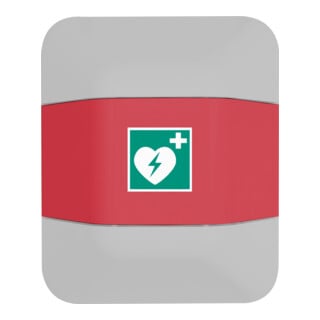Couvercle pour défibrillateur Eichner rouge