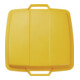 Couvercle PP jaune l.485xP510mm poubelle 90 l GRAF-1