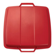 Couvercle PP rouge l.485xP510mm poubelle 90 l GRAF-1