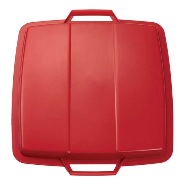 Couvercle PP rouge l.485xP510mm poubelle 90 l GRAF