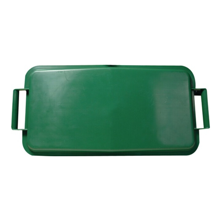 Couvercle PP vert l.285xP555mm poubelle 60 l GRAF